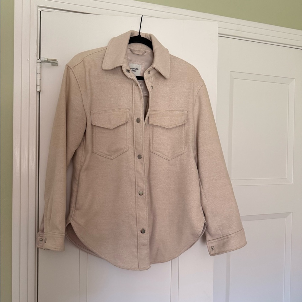 Abercrombie & Fitch Beige Shacket